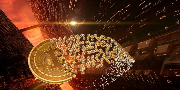 BTC ciudad futurista.