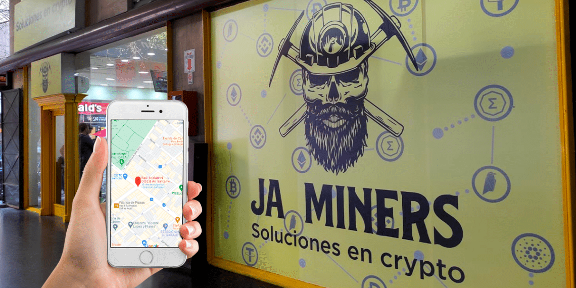 JA Miners inaugura su local en el barrio de Palermo, Ciudad de Buenos Aires. Fuente: CriptoNoticias.