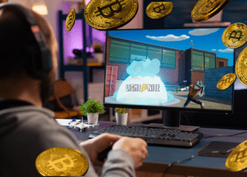 Persona jugando Lightnite.