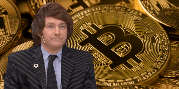 Javier Milei y BTC.