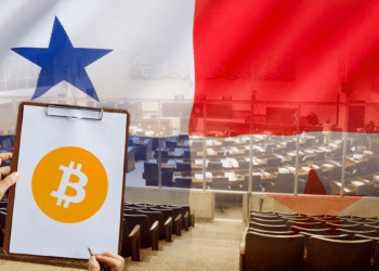 Asambla de Panamá con su bandera y hoja con BTC.