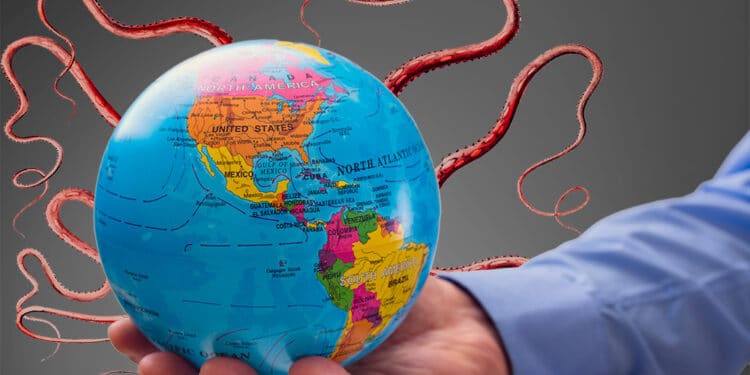 La abolición del tratado de Bretton Woods liberó al monstruo de la economía inflacionaria, extendiendo su dominio en todo el mundo. Composición por CriptoNoticias. rawpixel / freepik.com; BrianAJackson / elements.envato.com.