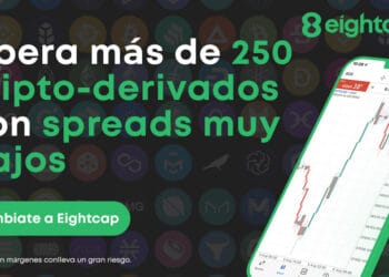 Teléfono celular con grafico de precios en su pantalla.