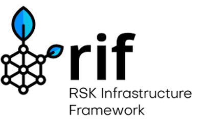 Logo de RIF, tercera capa de la blockchain RSK