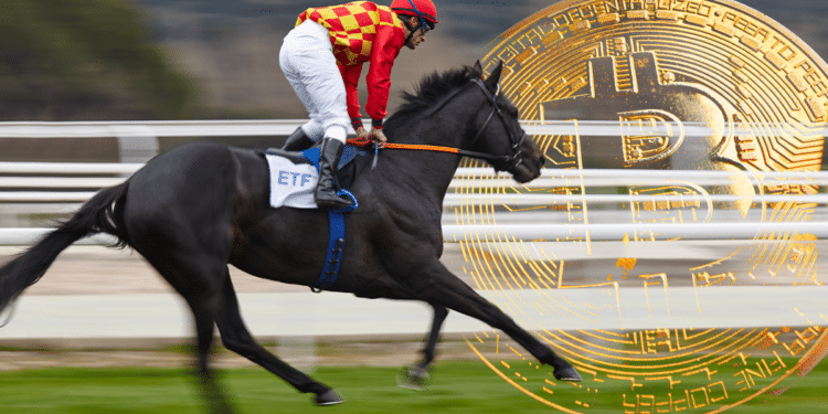 Carrera caballo, ETF y BTC.