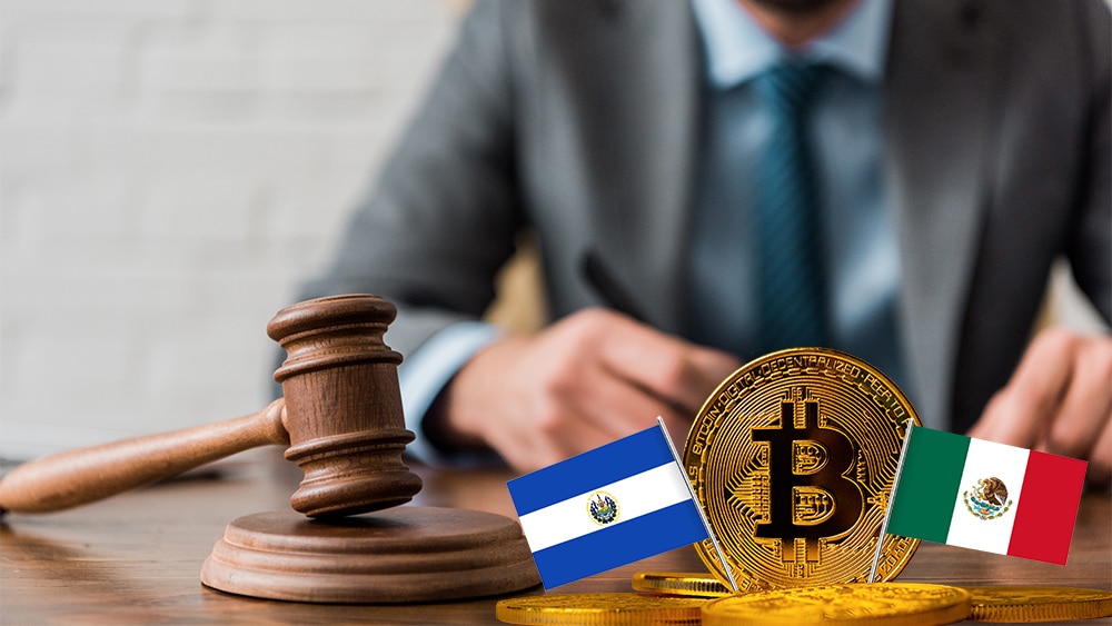 Esta semana, hubo diversas noticias sobre bitcoin y criptomonedas en El Salvador y México. Composición por CriptoNoticias. aranjuezmedina / freepik.com; kjekol / elements.envato.com; aranjuezmedina / freepik.com; LightFieldStudios / elements.envato.com.