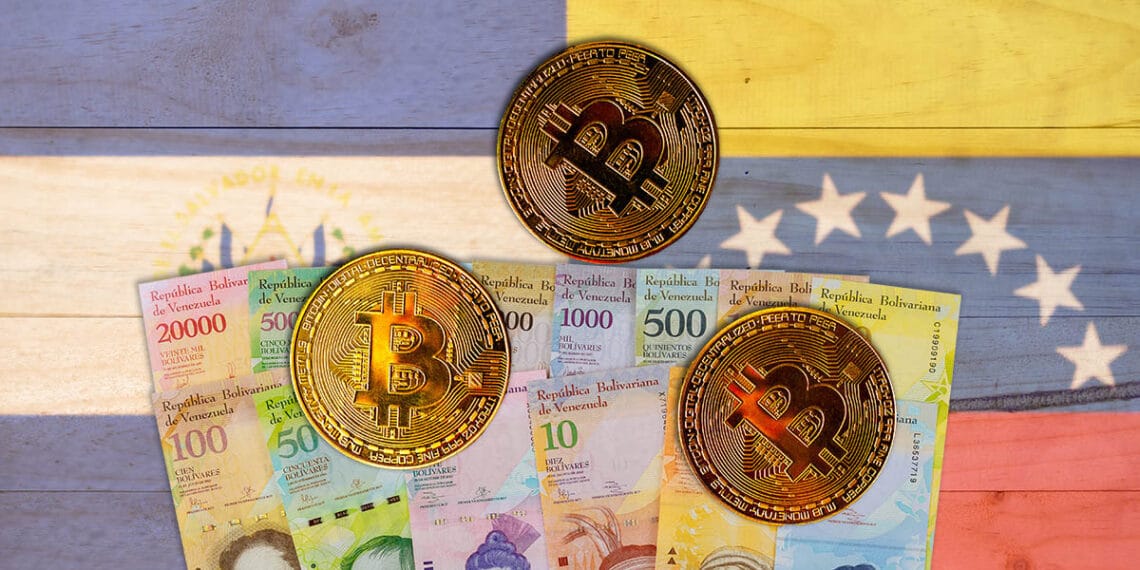 El Salvador comenzó a minar bitcoin y Venezuela pasó por reconversión monetaria. Composición por CriptoNoticias. stevanovicigor / elements.envato.com; twenty20photos / elements.envato.com; tirachard / freepik.com; twenty20photos / elements.envato.com; twenty20photos / elements.envato.com.