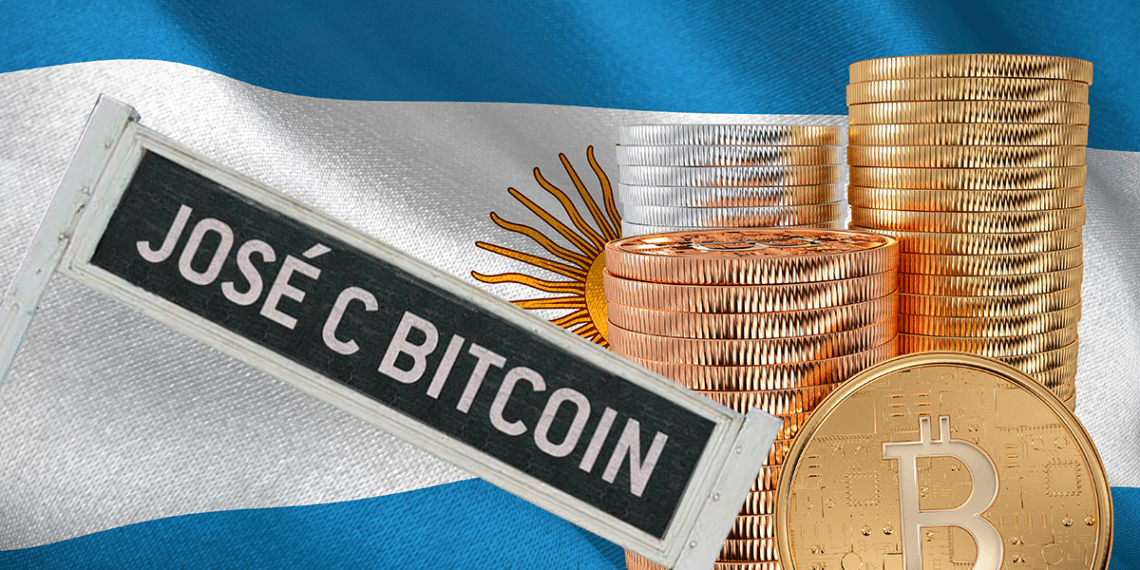 José BTC, BTCs y bandera Argentina.