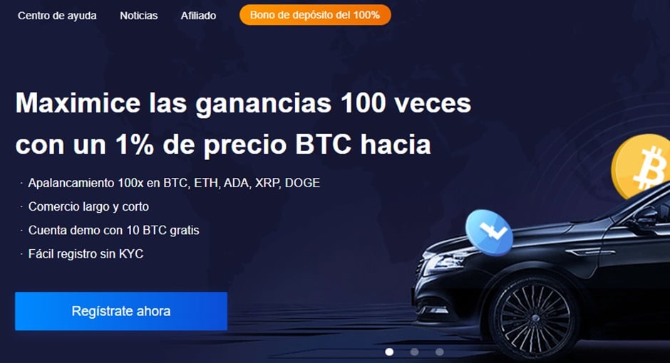 Apalancamiento 100x en Bexplus