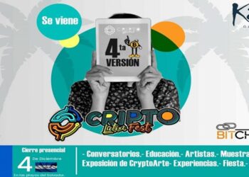 Pancarta promocional del Cripto Latin Fest