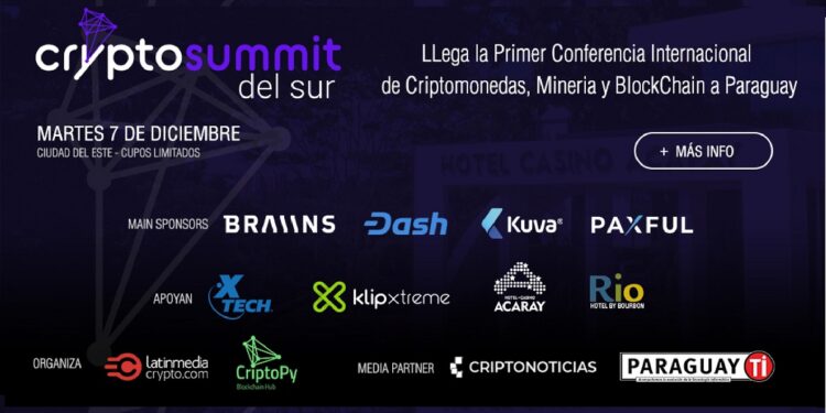 Panacarta promocional de la conferencia Crypto Summit del Sur