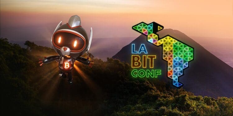 Foto de montañas de El Salvador y logo de la Conferencia