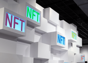 NFT en galería de arte.