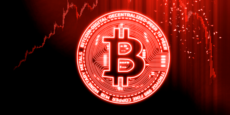 Bitcoin ha caído un 40% desde el máximo histórico de mediados de noviembre. Fuente:  knssr / adobe.stock.