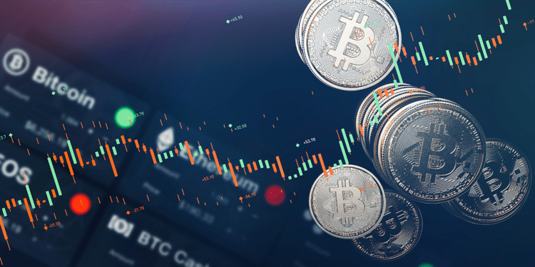 Luego de una semana correctiva, el precio de bitcoin rebota, junto con el de las acciones en las principales bolsas de EE.UU. Composición por CriptoNoticias. Fuentes:  Open Studio / stock.adobe.