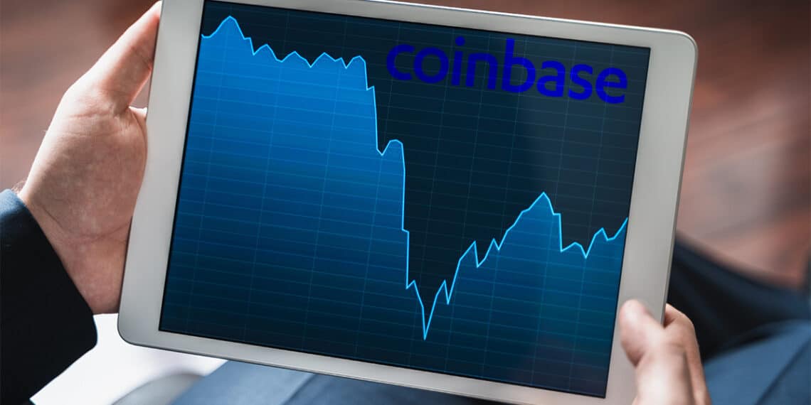 Coinbase registró una caída del 75% de sus ingresos en el tercer trimestre del año. Fuente: twenty20photos / elements.envato.com