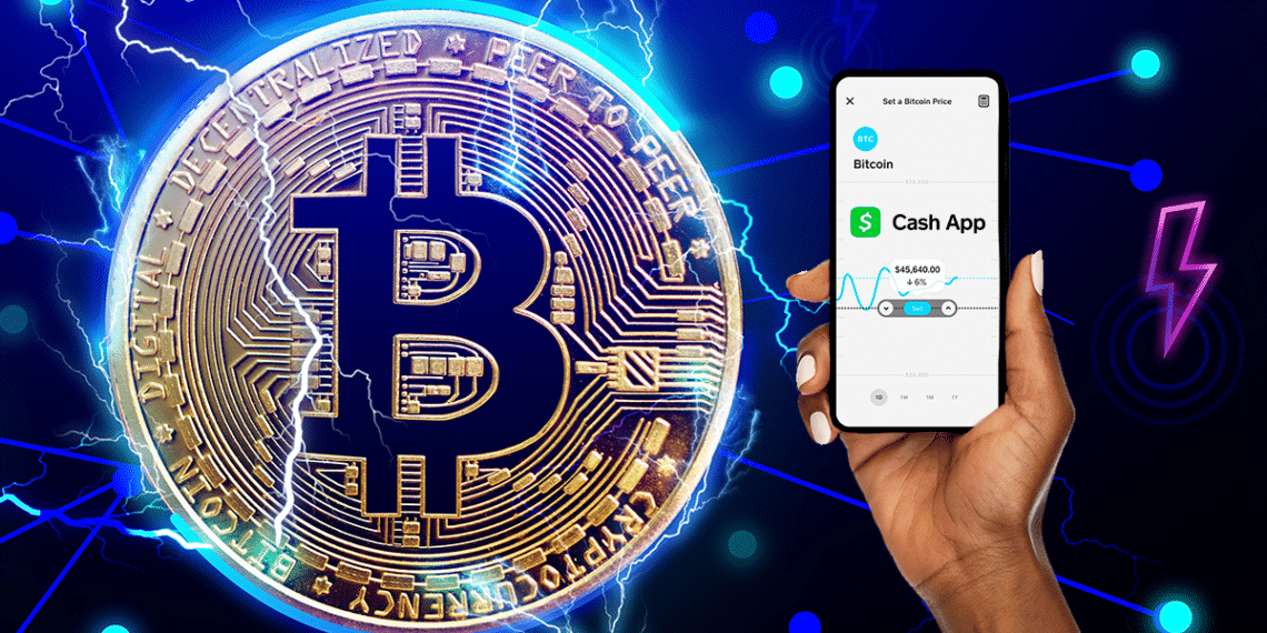 Bitcoin junto a cash app