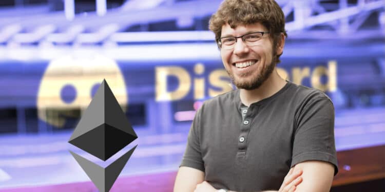 Ethereum permitiría un acceso descentralizado a plataformas como Discord si se integra una billetera de esta red. Composición por CriptoNoticias. Ethereum / wikipedia.org; npr / npr.org; Discord / discord.com.