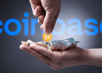 El exchange Coinbase otorgará préstamos junto al protocolo Compound. Composición por CriptoNoticias. Fuentes: FotoBob / adobe.stock ; dai / cryptologos.cc ; coinbase / wikipedia.org.