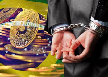 El director ejecutivo de una plataforma de bitcoin fue detenido en Brasil por estafar a sus usuarios. Composición por CriptoNoticias. BillionPhotos.com/ stock.adobe.com; wirestock / freepik.com; chayanit/ stock.adobe.com