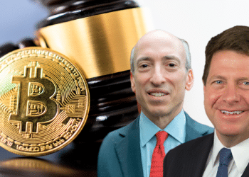 El actual presidente de la SEC y su predecesor coincidieron en que bitcoin debe ser regulado por el bien de los inversionistas.  Composición por CriptoNoticias. Fuentes: Andrey Popov / adobe.stock ; SEC / Wikipedia ; SEC / Wikipedia.