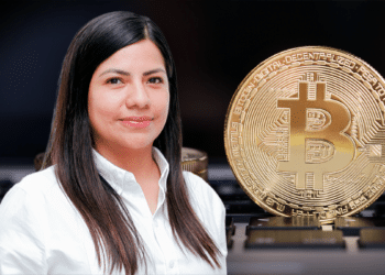 La senadora Indira Kempis fomenta la adopción de bitcoin en México. Composición por CriptoNoticias. Fuente:   luismolinero / stock.adobe ; luzitajnija/ stock.adobe ; mr-lightman / stock.adobe.