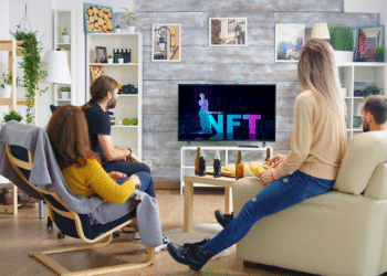 NFT en televisor.