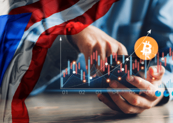 Inversión en BTC con bandera de Puerto Rico.