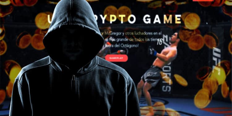 El sitio web UFC Crypto Game desapareció luego de vender durante 3 días el token UFCT. Composición por CriptoNoticias. kmls / stock.adobe.com; BillionPhotos.com / stock.adobe.com.