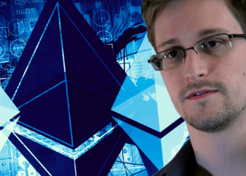 Alguna imagen con una foto de Edward Snowden y de Gavin Wood, posiblemente con el logo de BlockDown. Composición por CriptoNoticias. Fuentes: Sergey Nivens / adobe.stock ; Laura Poitras, Praxis Films / wikipedia.