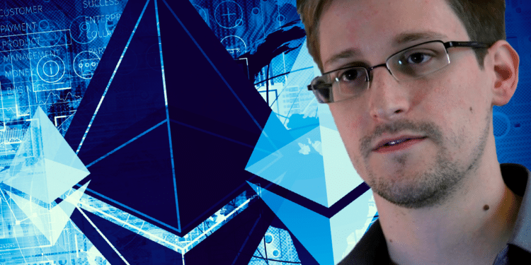 Alguna imagen con una foto de Edward Snowden y de Gavin Wood, posiblemente con el logo de BlockDown. Composición por CriptoNoticias. Fuentes: Sergey Nivens / adobe.stock ; Laura Poitras, Praxis Films / wikipedia.