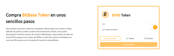 Instructivo para la compra del token BTBS.