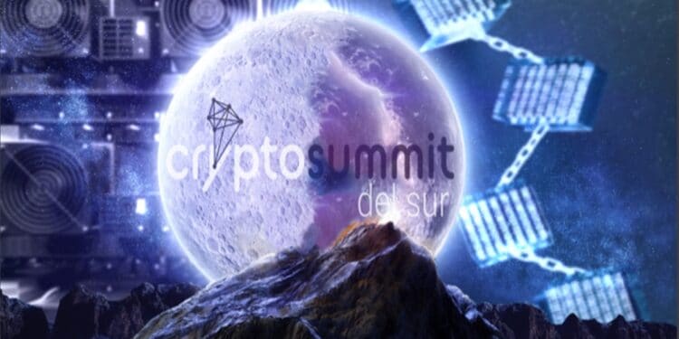 Pancarta Promocional del Evento Crypto Summit del Sur