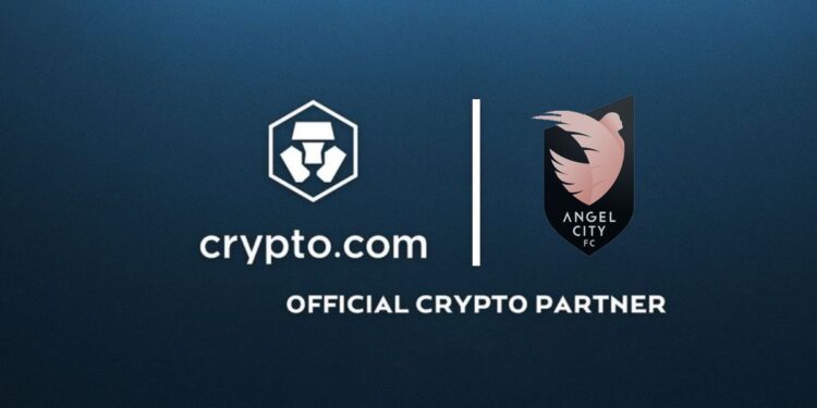 Logos de Crypto.com y Angel City Football Club