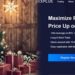 Arbolito navideño al lado de panacarta promocional de Bexplus
