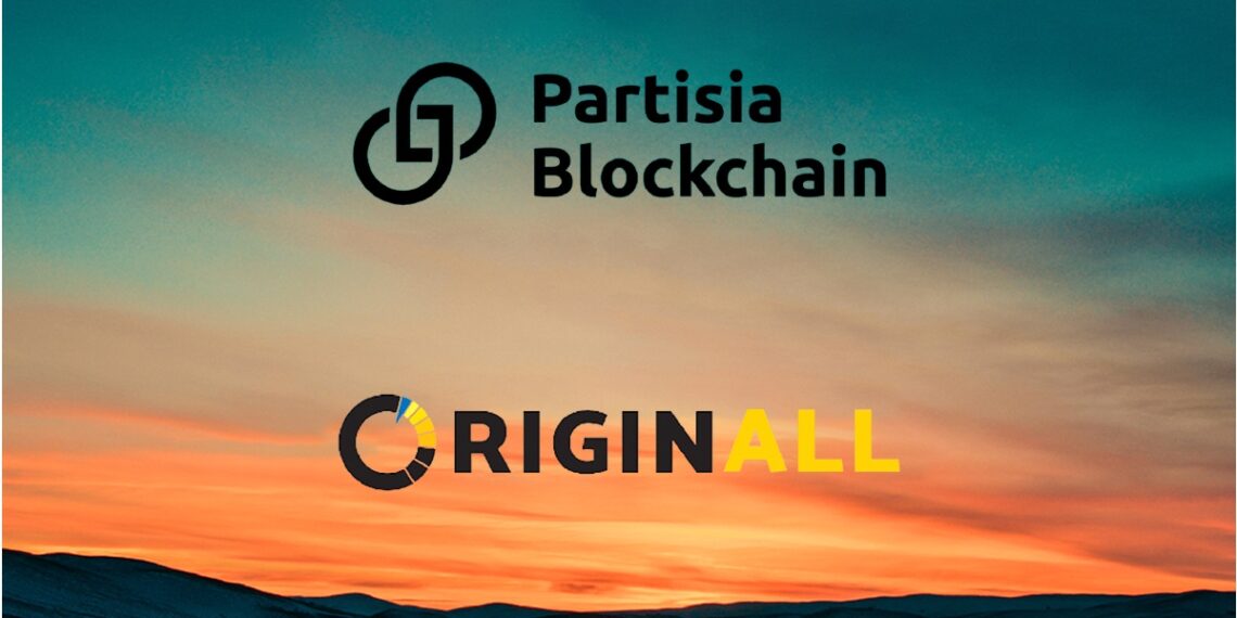 Logos de Partisia Blockchain y OriginAll