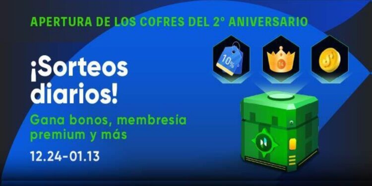 Pancarta promocional del segundo aniversario de Phemex