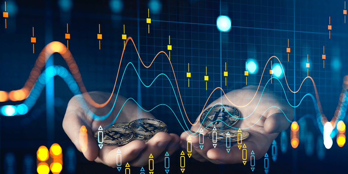 BTC y gráfico.