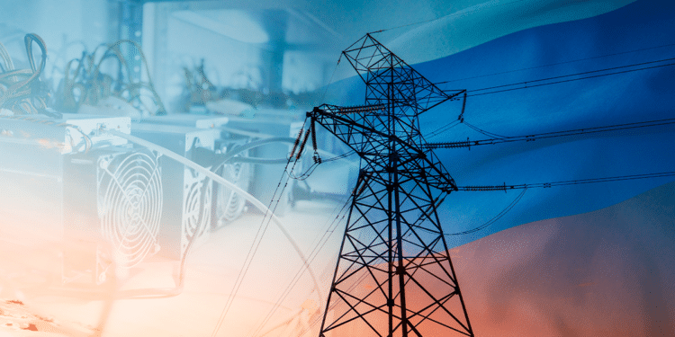 Electricidad y mineros rusos.
