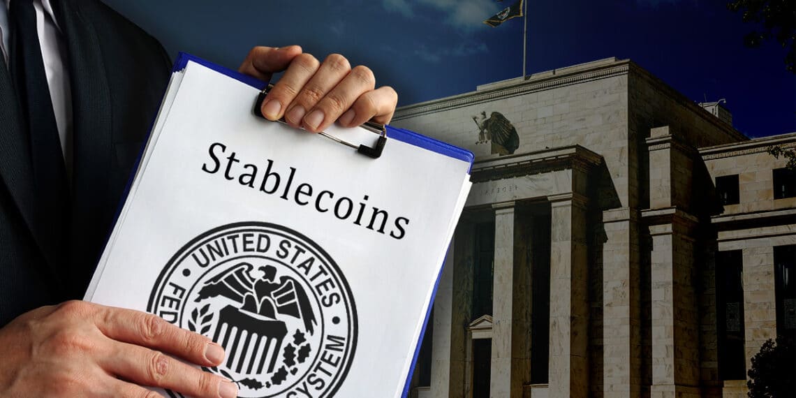 La FED ha publicado un informe en el que muestran la manera en que estarían más abiertos a las stablecoins. 
 Composición por CriptoNoticias. blvdone/ stock.adobe.com; Vitalii Vodolazskyi/ stock.adobe.com; U.S. Government / wikipedia.org