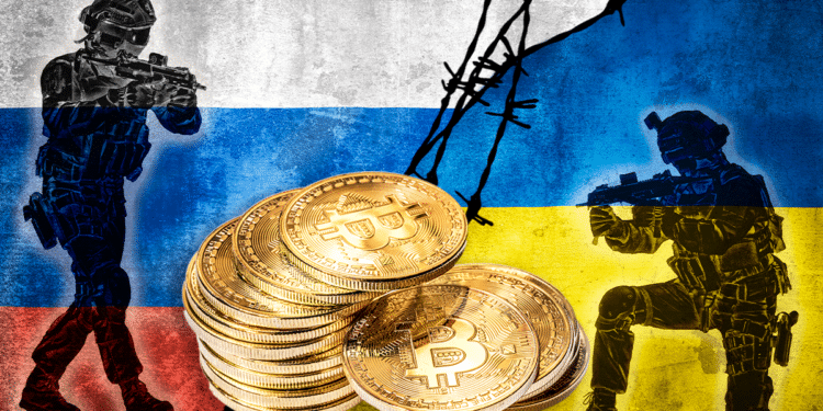 Ucrania ha estado en medio de un conflicto político que podría desencadenar una guerra entre potencias como Estados Unidos y Rusia.  Composición por CriptoNoticias. Fuente:   zef art / stock.adobe ;  tom / adobe.stock.