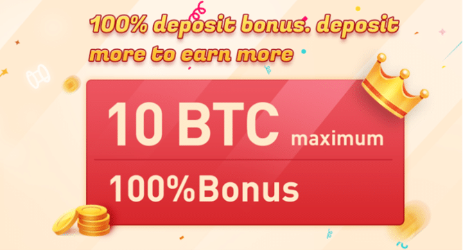 100% deposit bonus promo banner