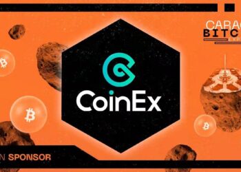Pancarta promocional de CoinEx del Evento