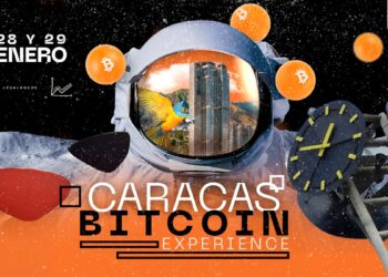 Pancarta promocional del Evento Caracas Bitcoin Experience