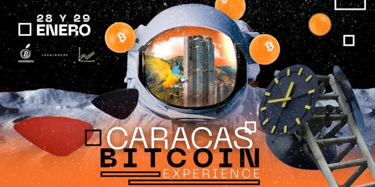 Pancarta promocional del Evento Caracas Bitcoin Experience