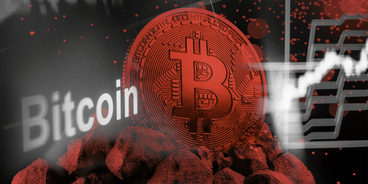 BTC en rojo.