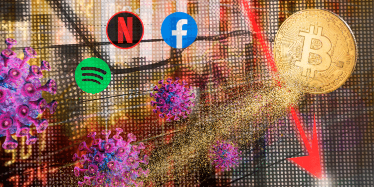 Baja de acciones de Spotify Netflix y Facebook.