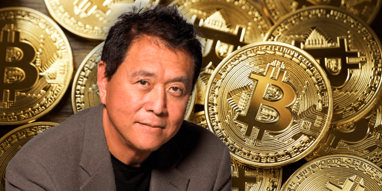 El autor de «Padre Rico, Padre Pobre» comprará más BTC si baja a USD 20.000.  Composición por CriptoNoticias. Fuentes: jd photodesign / stock.adobe ; Kiyosaki / toolshero.es.