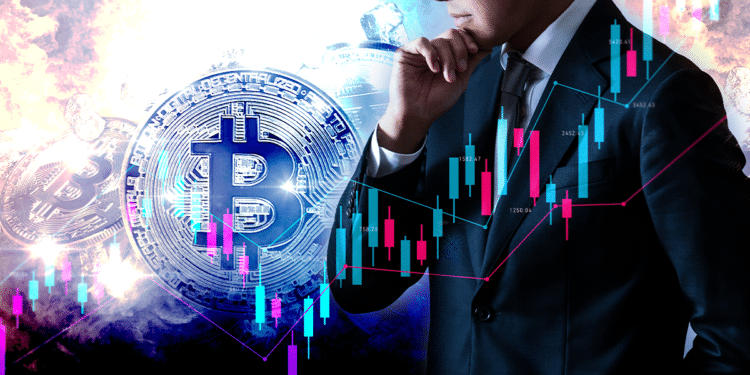 Inversionista pensando y BTC.