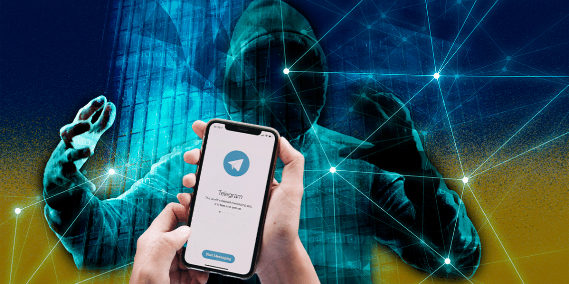 Telegram y Ucrania, hacker.